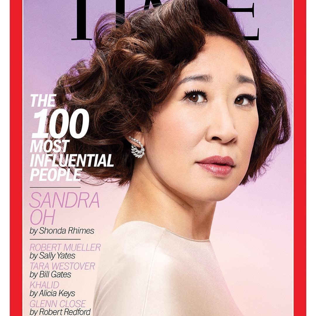 Sandra Oh was listed among the 100 most influential people by Time Magazine