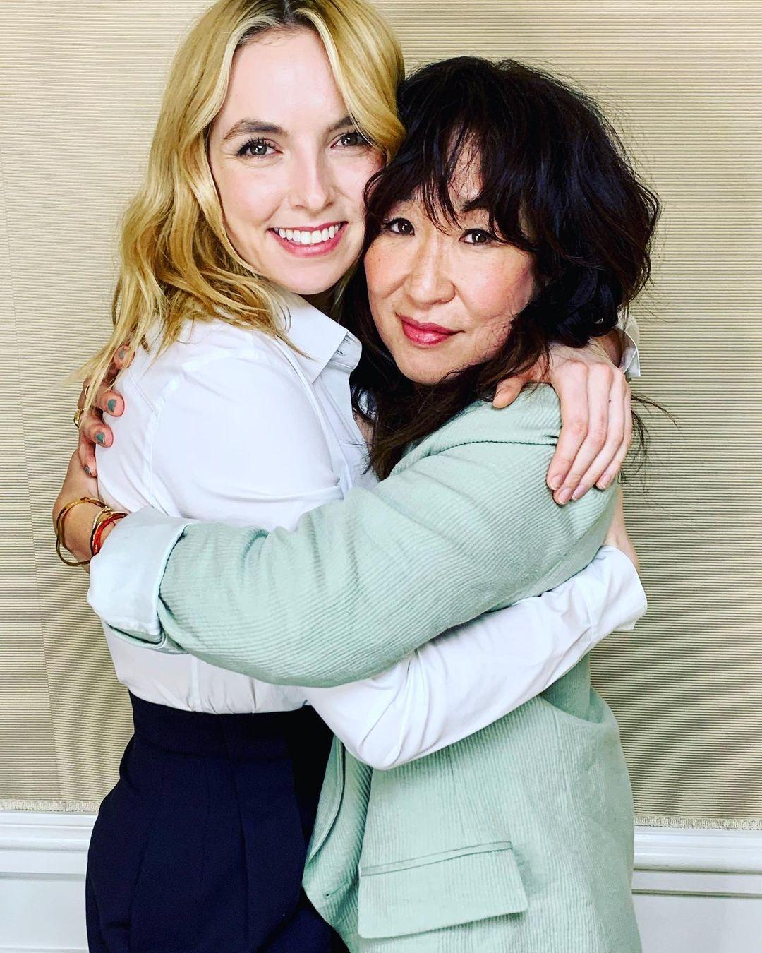 Sandra Oh with Jodie Comer
